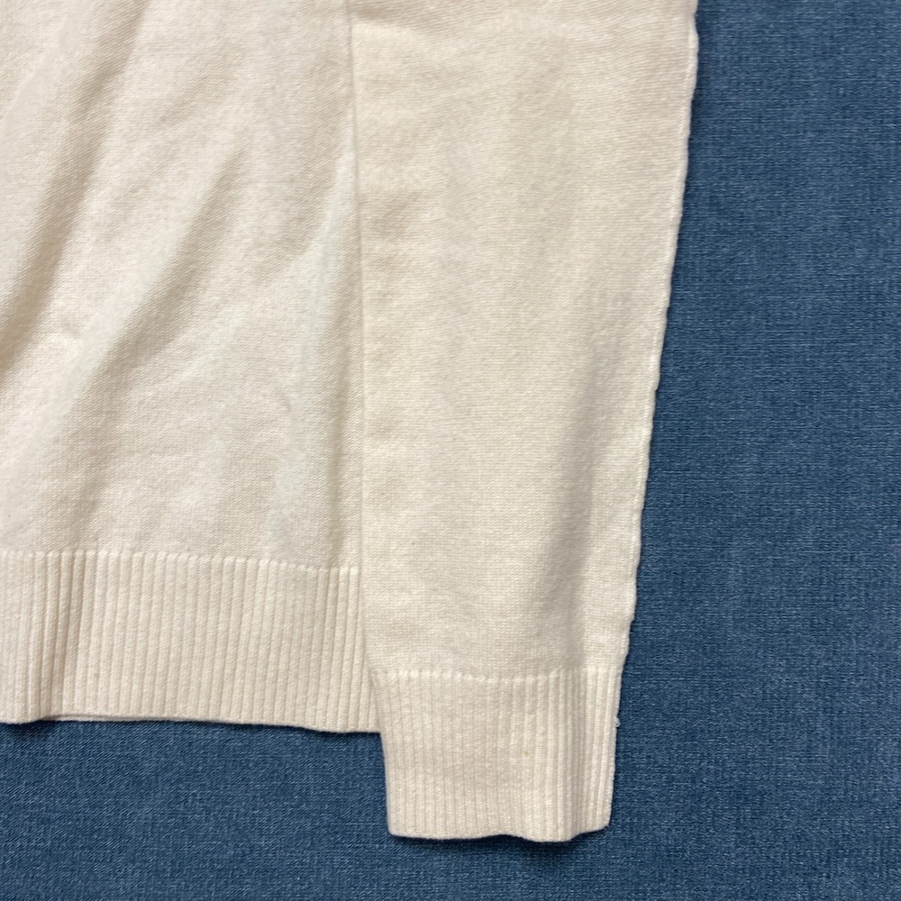 Tomorrowland Tricot Cashmere Sweater Men XS Knitted Off White Crew Neck Pullover - Picture 11 of 13